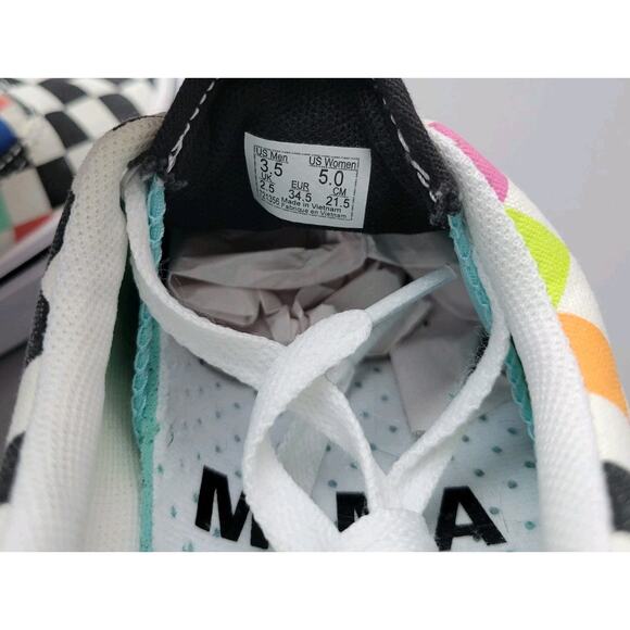 Vans X MoMA Womens ComfyCush Era Skate Sneakers Shoes Checker Size 5 - Picture 9 of 11